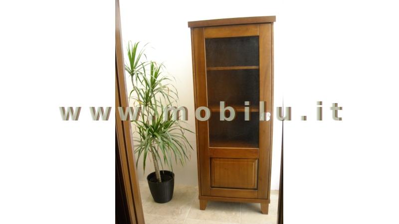 Complementi di arredo in Lecce e provincia Vetrinette in legno massello mordenzato noce